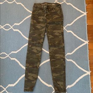 Women’s camouflage American eagle jeans